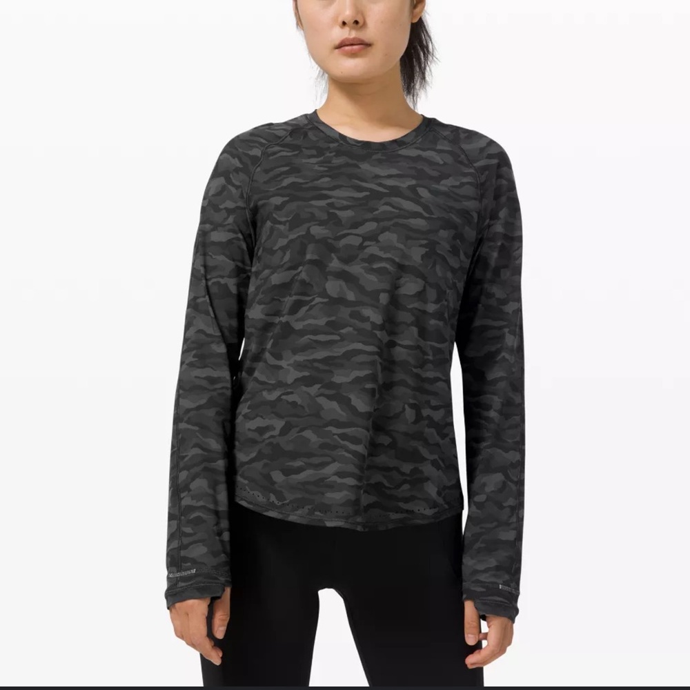 Lululemon Rise and Run Long Sleeve Size 2